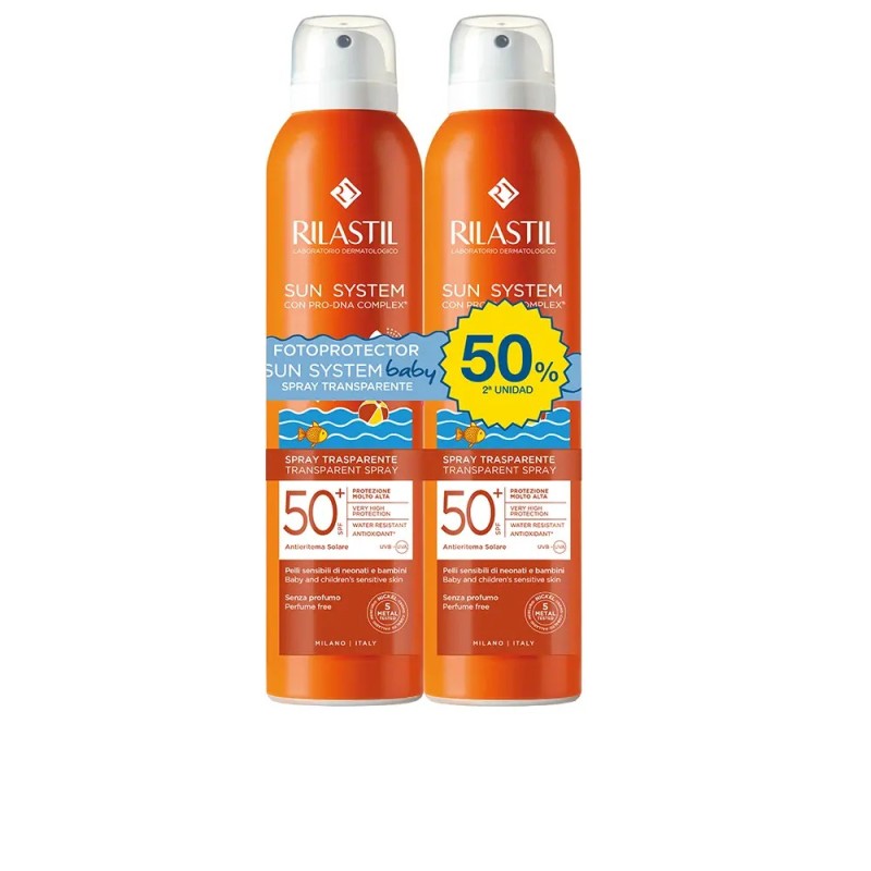 RILASTIL DUPLO SUN SYSTEM 50+ PEDIATRICO SPRAY TRANSPARENTE