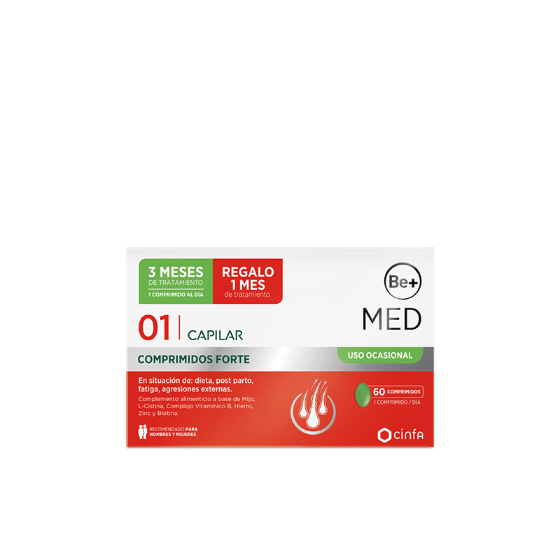 BE+MED CAPILAR COMPRIMIDOS FORTE USO OCASIONAL 90 COMP